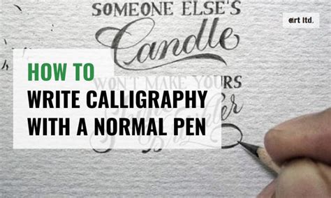 how to write calligraphy with a normal pen and let's explore the art of creating beautiful patterns on paper